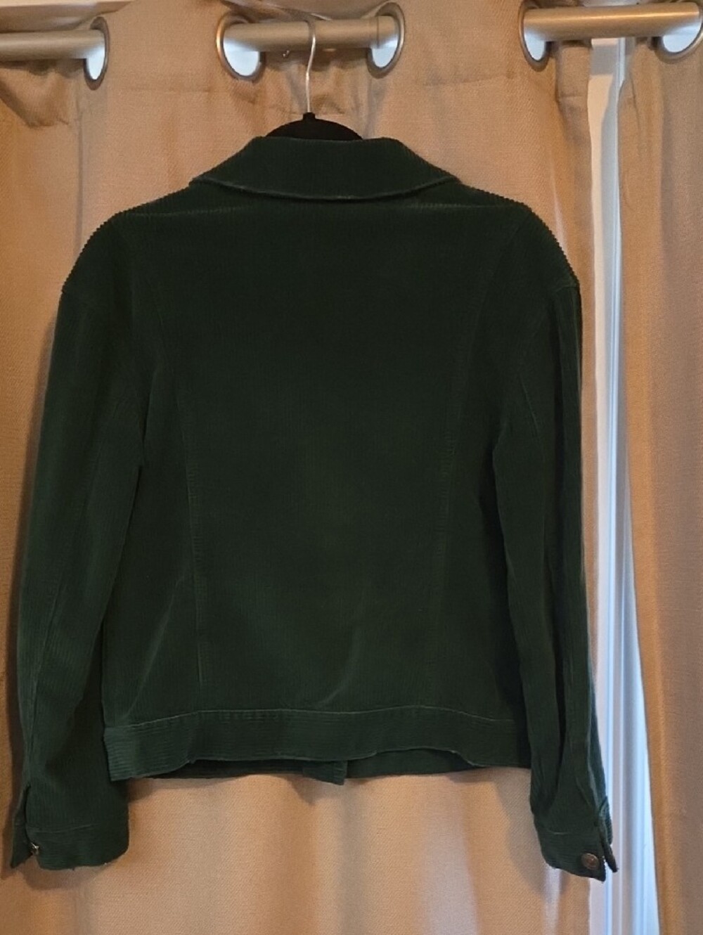 Free People Deep Forest Green Corduroy Button Jacket - Picture 3 of 3